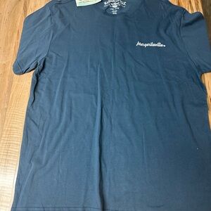 Margaritaville Navy Short-Sleeve Logo Tee
